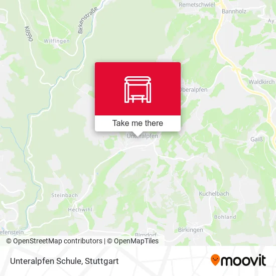 Карта Unteralpfen Schule