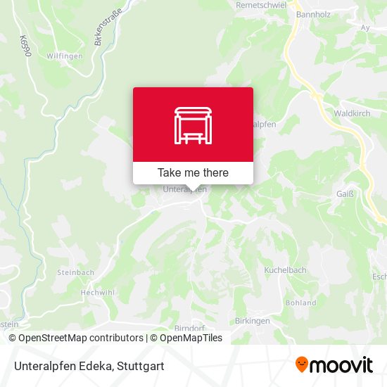 Карта Unteralpfen Edeka