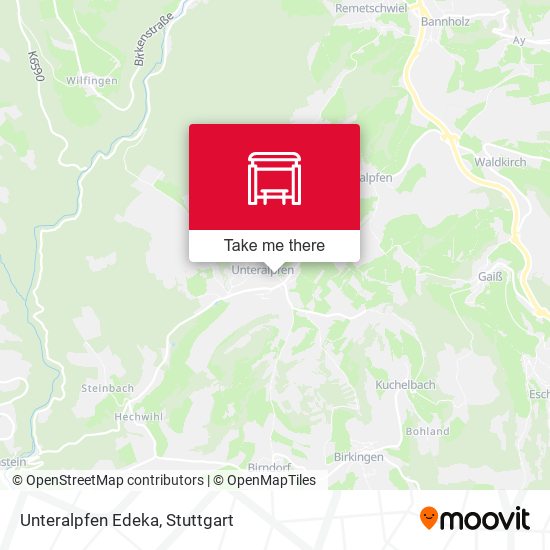 Карта Unteralpfen Edeka