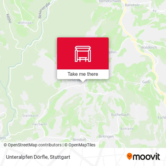 Карта Unteralpfen Dörfle