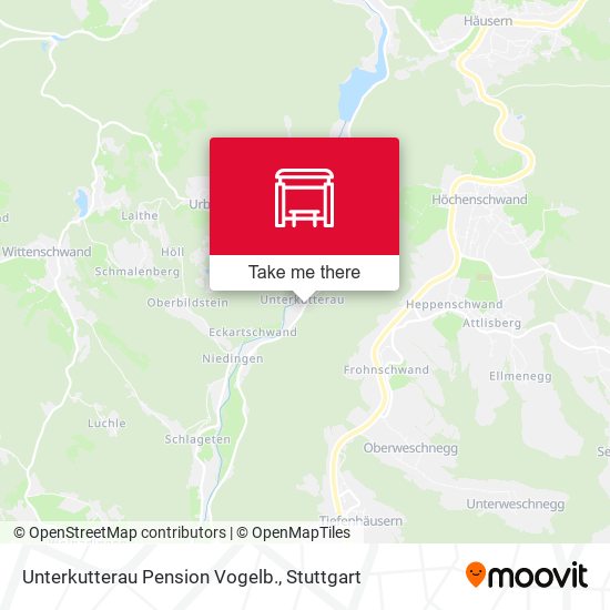 Unterkutterau Pension Vogelb. map