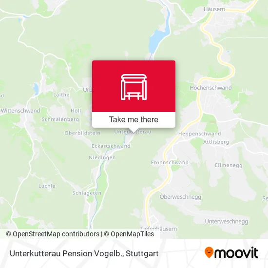 Карта Unterkutterau Pension Vogelb.