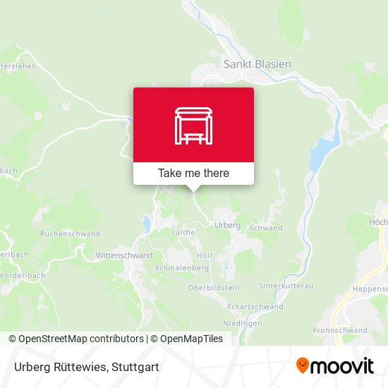 Urberg Rüttewies map