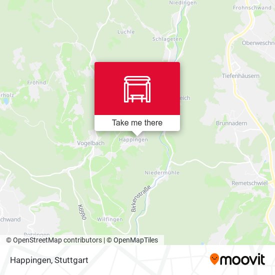 Карта Happingen