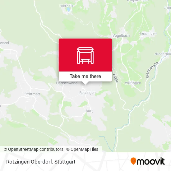 Карта Rotzingen Oberdorf