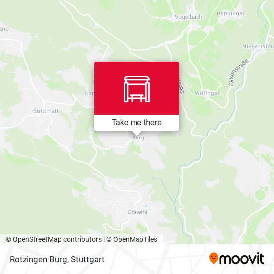 Карта Rotzingen Burg
