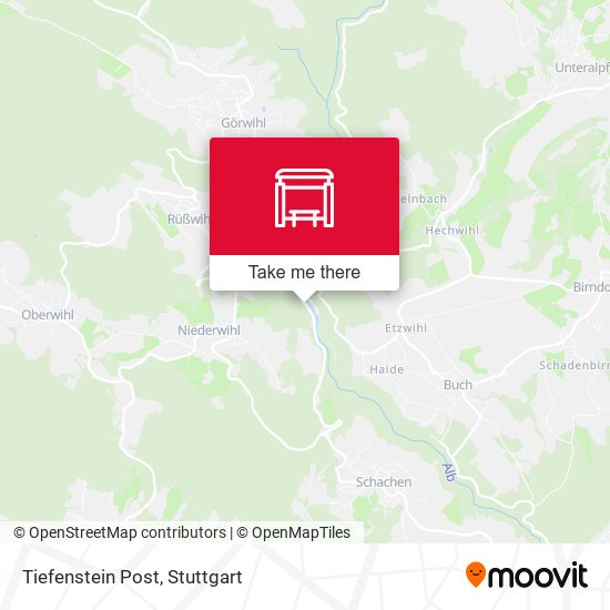 Карта Tiefenstein Post