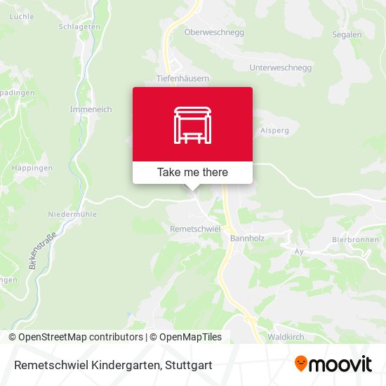 Remetschwiel Kindergarten map