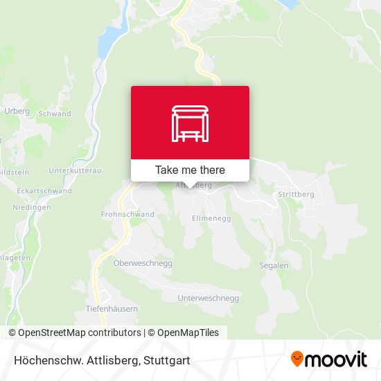 Карта Höchenschw. Attlisberg