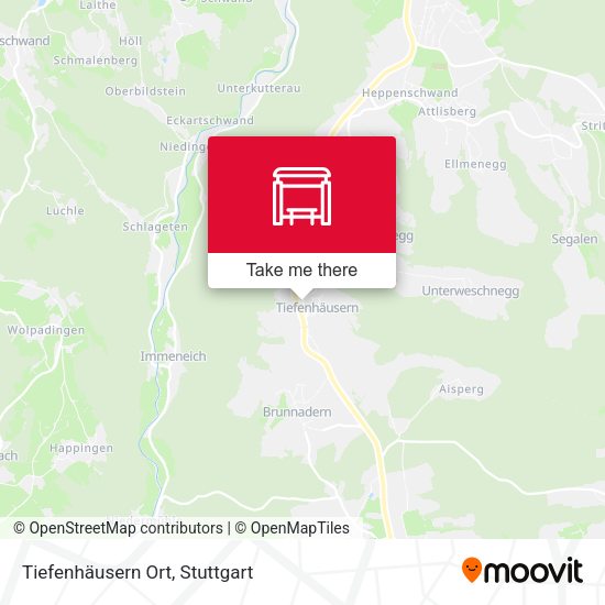 Tiefenhäusern Ort map