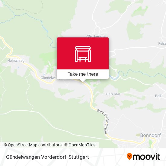 Gündelwangen Vorderdorf map