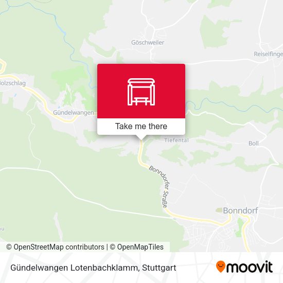 Gündelwangen Lotenbachklamm map