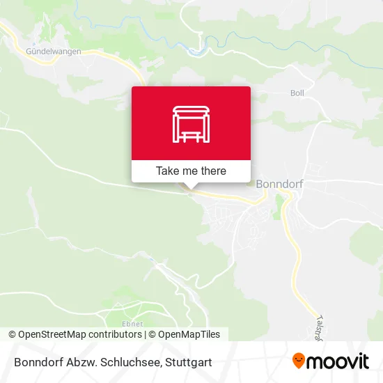 Карта Bonndorf Abzw. Schluchsee
