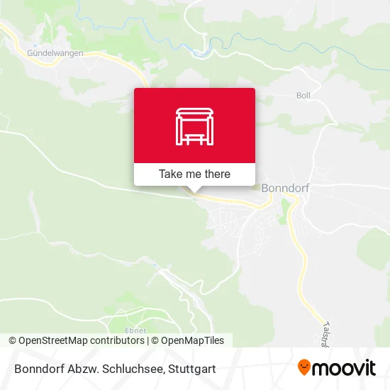 Карта Bonndorf Abzw. Schluchsee