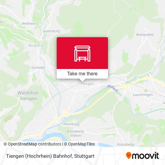 Tiengen (Hochrhein) Bahnhof map