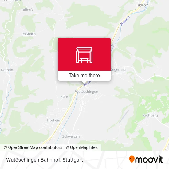 Карта Wutöschingen Bahnhof