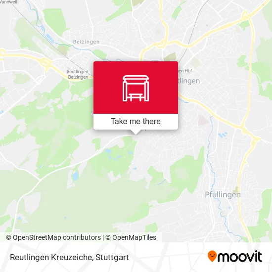 Карта Reutlingen Kreuzeiche
