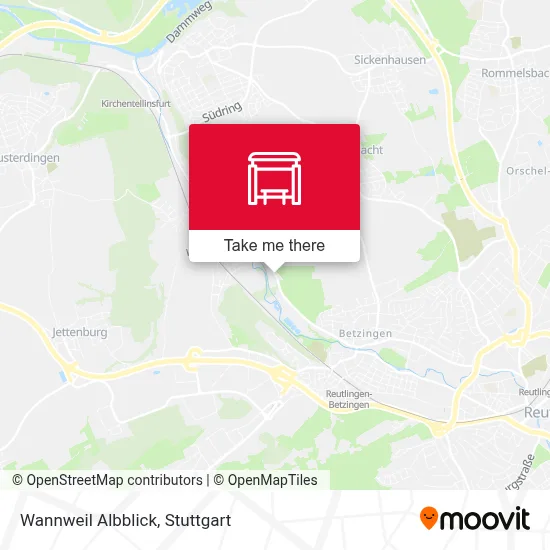 Wannweil Albblick map