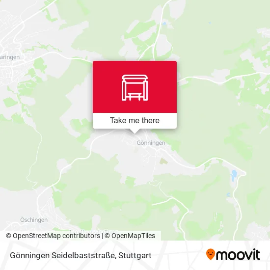 Карта Gönningen Seidelbaststraße