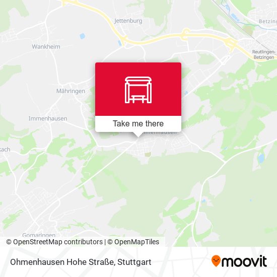Ohmenhausen Hohe Straße map