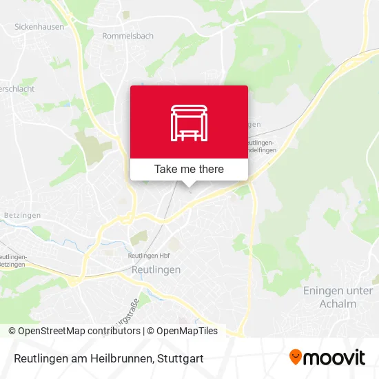 Карта Reutlingen am Heilbrunnen