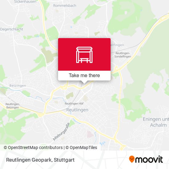 Карта Reutlingen Geopark