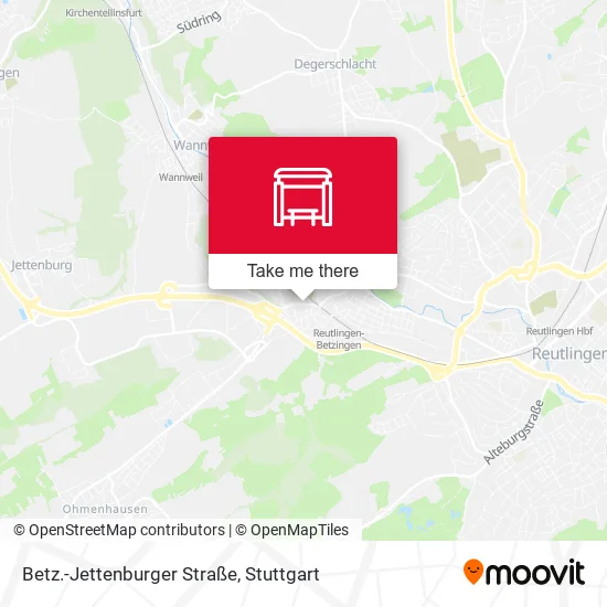 Карта Betz.-Jettenburger Straße