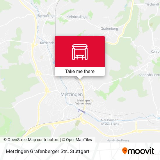 Карта Metzingen Grafenberger Str.