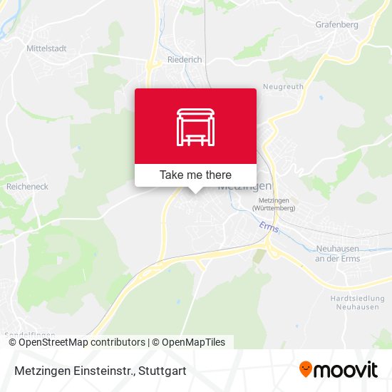 Карта Metzingen Einsteinstr.