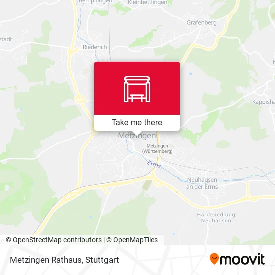 Metzingen Rathaus map