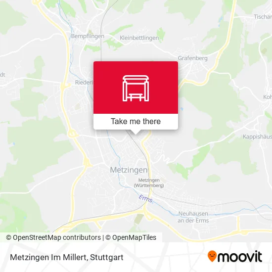 Карта Metzingen Im Millert