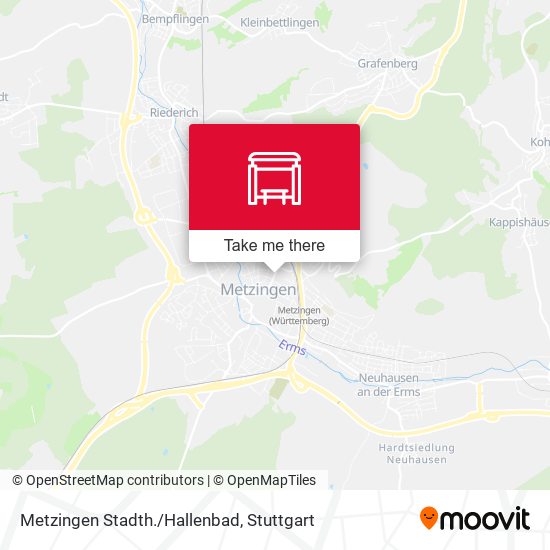 Карта Metzingen Stadth./Hallenbad