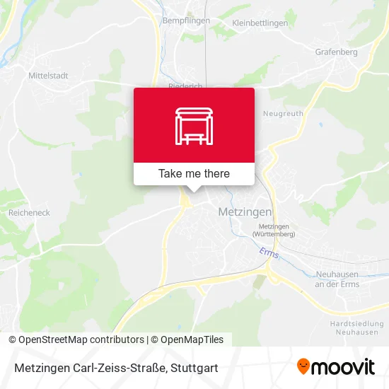 Карта Metzingen Carl-Zeiss-Straße