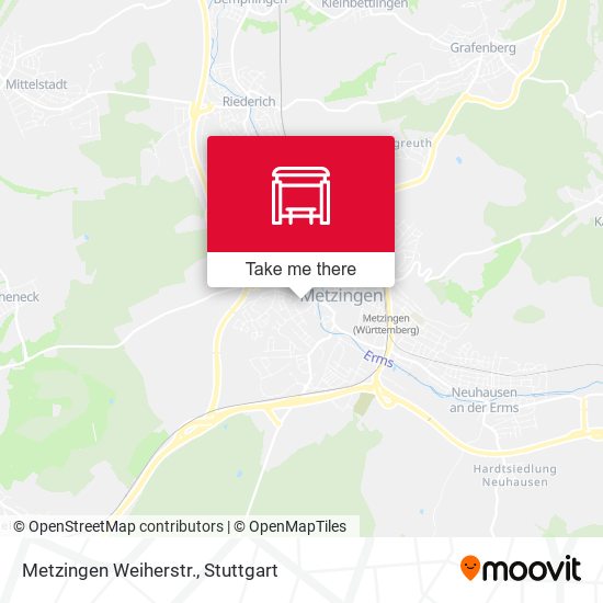 Карта Metzingen Weiherstr.