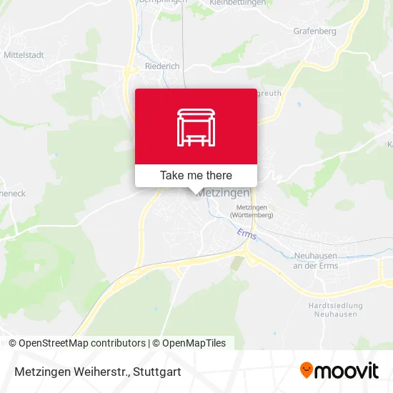 Карта Metzingen Weiherstr.