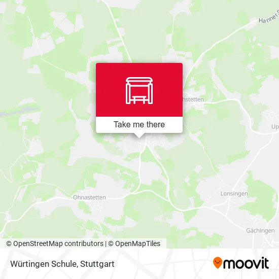 Карта Würtingen Schule