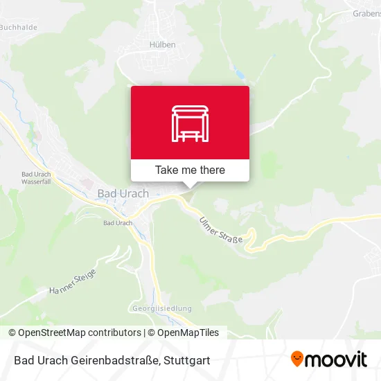 Карта Bad Urach Geirenbadstraße