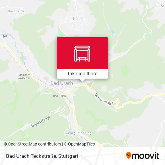 Bad Urach Teckstraße map