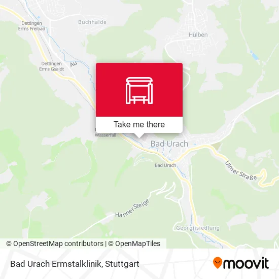 Карта Bad Urach Ermstalklinik