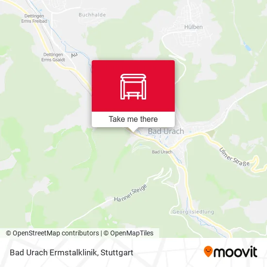 Карта Bad Urach Ermstalklinik