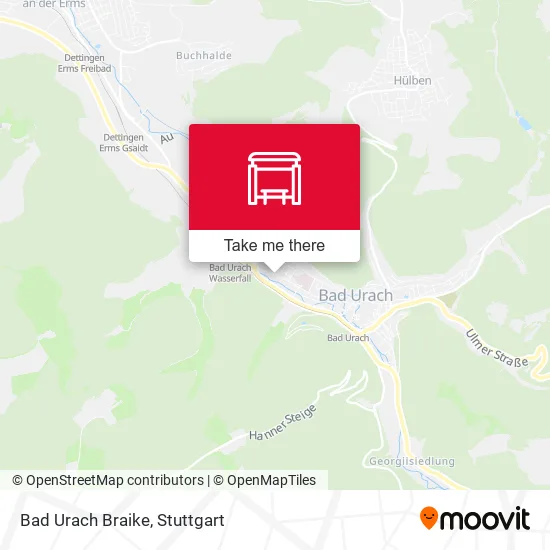 Карта Bad Urach Braike