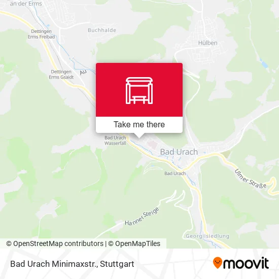 Карта Bad Urach Minimaxstr.