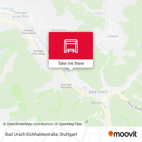 Карта Bad Urach Eichhaldestraße