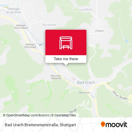 Карта Bad Urach Breitensteinstraße