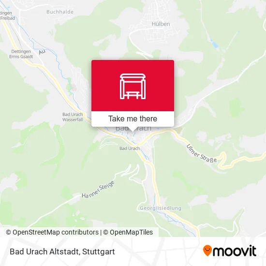 Карта Bad Urach Altstadt