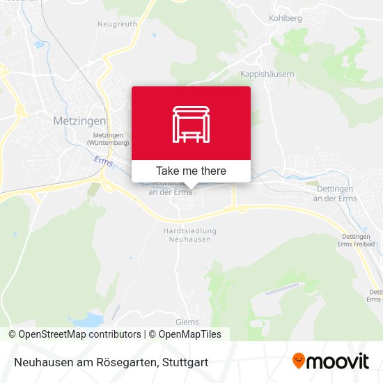 Neuhausen am Rösegarten map