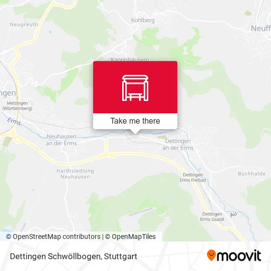 Карта Dettingen Schwöllbogen