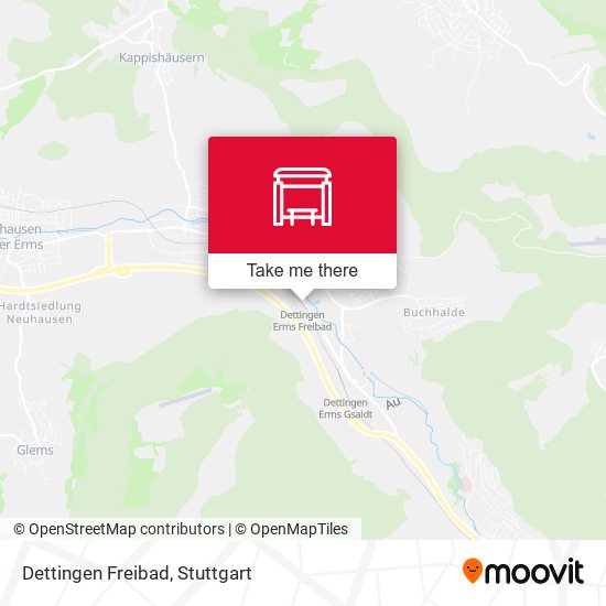 Карта Dettingen Freibad
