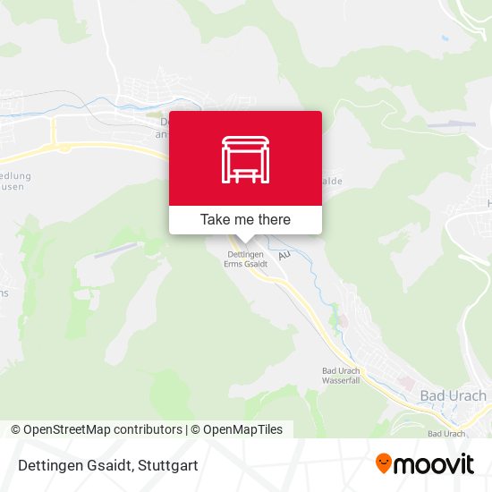 Карта Dettingen Gsaidt