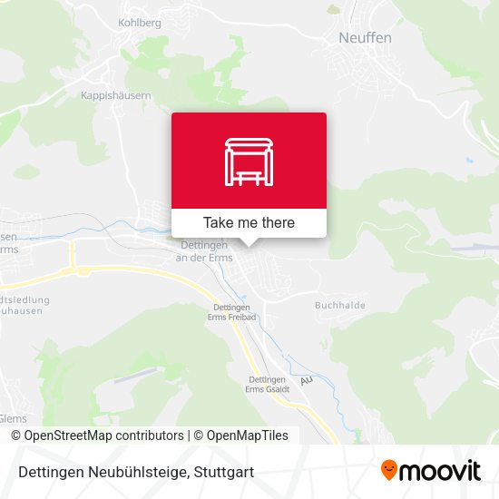 Dettingen Neubühlsteige map